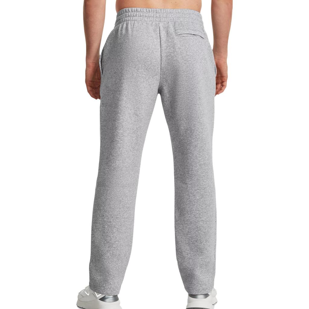 Under Armour Solid Color Lace-Up Straight Leg Casual Pants Men Bottoms Gray 1384034-011