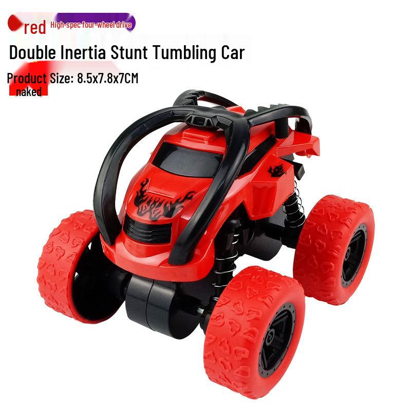 Children's Toy: Inertia-Powered 4WD Stunt Off-Road Vehicle