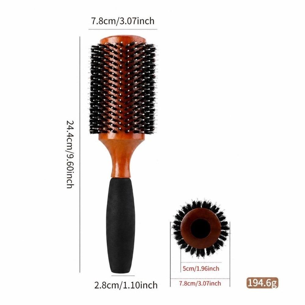 5 Sizes Round Hair Brush Anti Slip Grip Hair Comb High Quality Boar Bristle Brush Salon Use