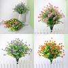 Eucalyptus Robusta Rose Artificial Flower With Plastic Lotus For Wedding Decor And Garden Arrangements