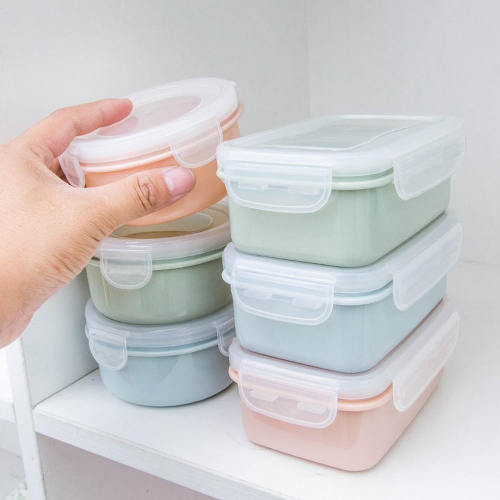 Airtight Lunch Box Food Container Clip Lock Seal Storage Box Clear Mini