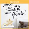 Skjut för dina mål, fotbollsbokstäver, PVC-väggklistermärke för pojkars sovrum, barnrumsdekor