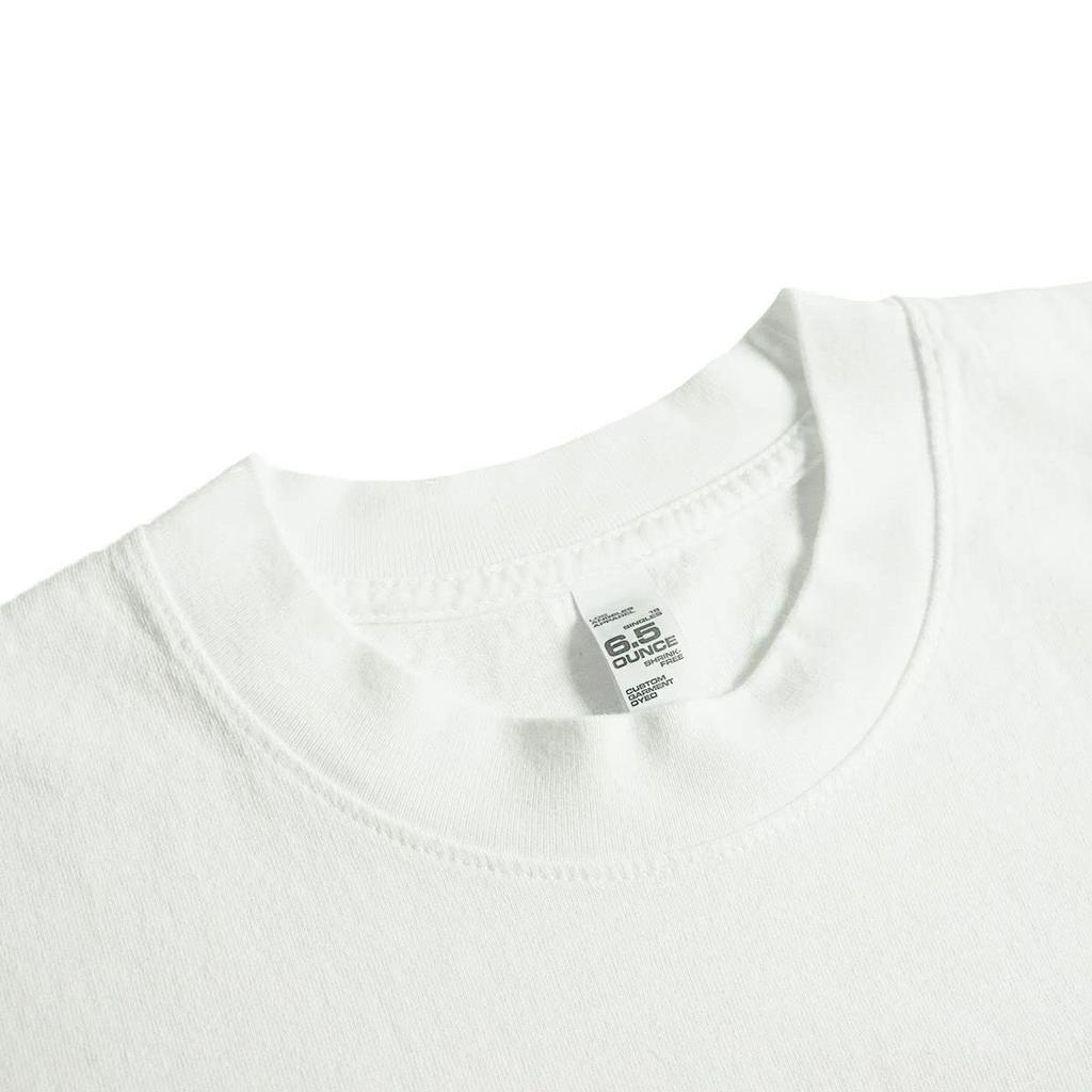 Tričko Angeles LOSANGELES APPAREL 1807GD Garment Dye s dlouhým rukávem a kulatým výstřihem, bílé XXL [Los Apparel] 6,5 oz