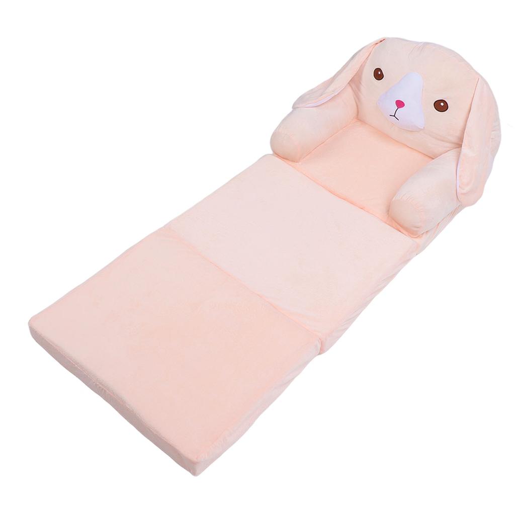 Foldable Kids Sofa Pink Dog Sponge Pull Out Kids Couch Soft Children Flip Open Sofa Bed for Home Hotel Kindergarten 3
