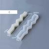 Speical Shaped Strip Candle Silicone Mould European Simple Candle Molds Christmas Home Decoration Ca