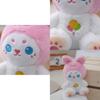 Adorable Plush Bunny Keychain Cute Rabbit Bag Accessory Fluffy Doll With Apron