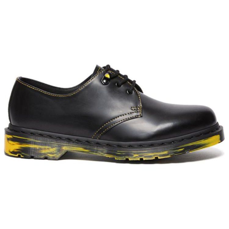 Dr. Martens 1461 Leather Round Toe Lace-Up Comfortable Low-Top Casual Shoes Unisex Casual Shoes Black 31162001