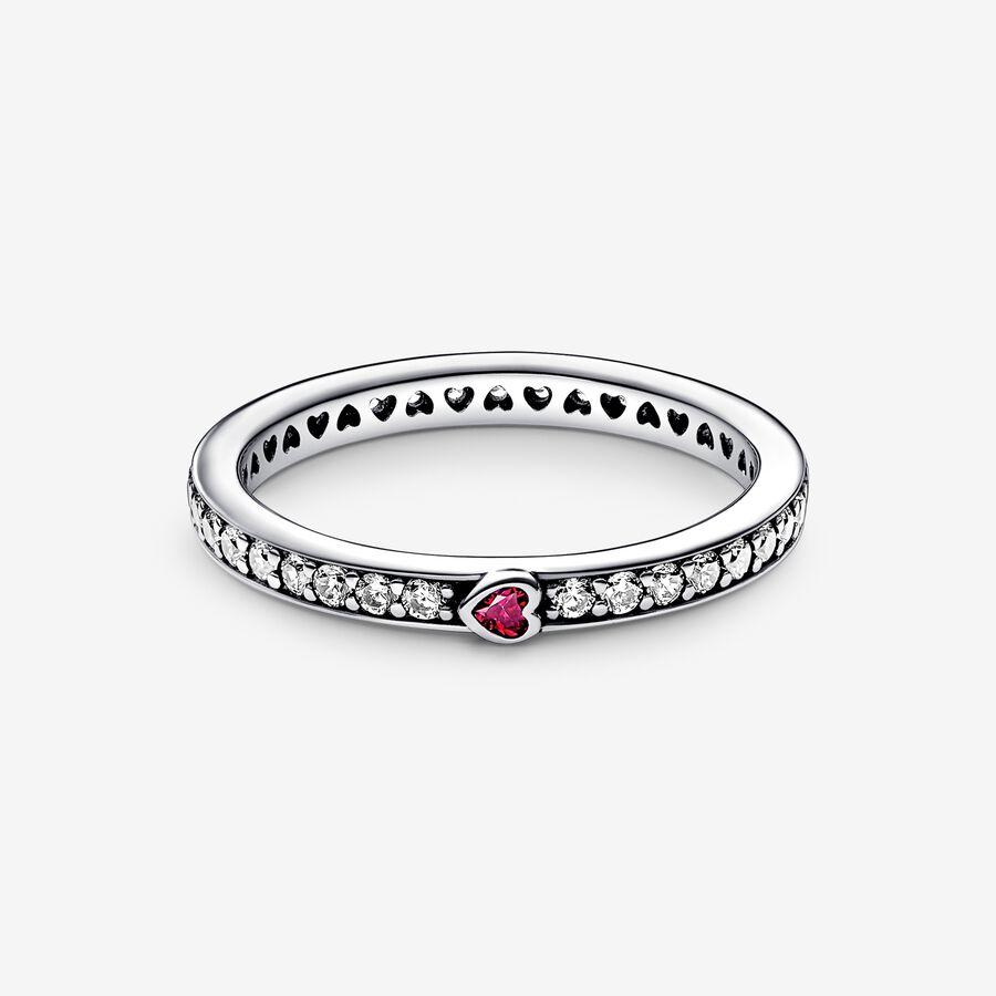 Original 925 Silver Rings For Women Love Hearts Crystals Rose Gold Engagement Wedding Stackable Ring Jewelry Gift