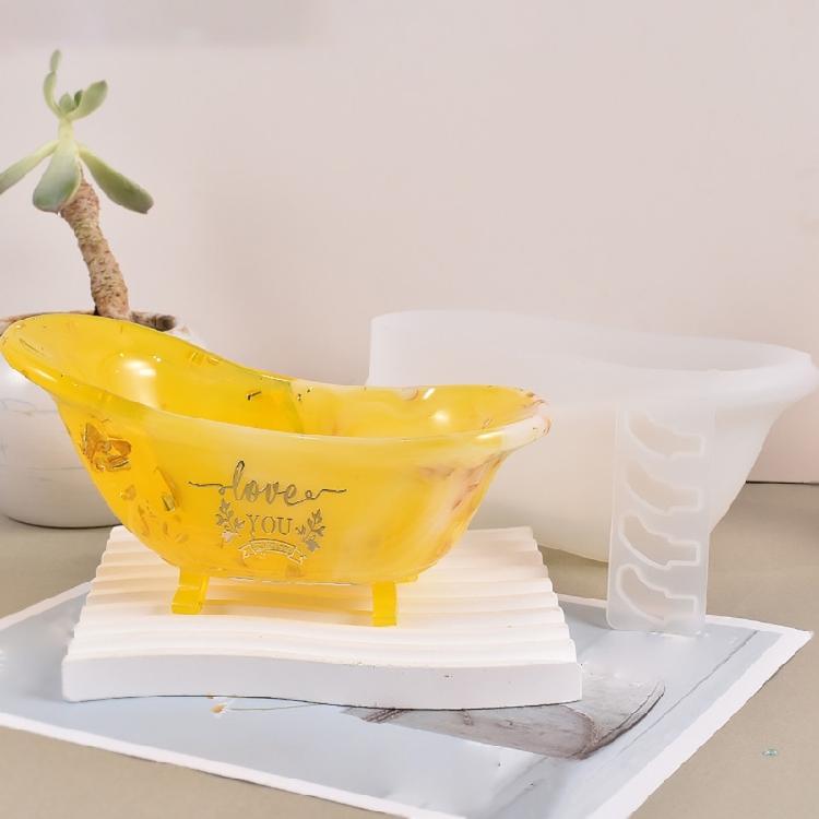 Bathtub Soap Dish Mold Accessory Storage Container Home Decorations Making
