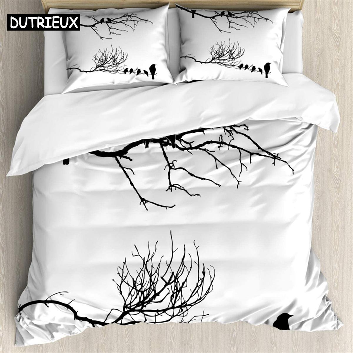 

Twigs 3Pcs Bedding Sets 3D Digital Printing Custom Quilt Duvet Cover Set Home Queen King Quilt Pillowcase (135x200cm)&set