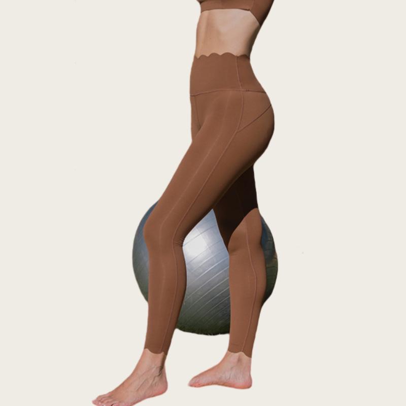 Women’s Yoga Lace Hip-Lifting Slimming Sports Pants for Cycling, Jogging, and Fitness