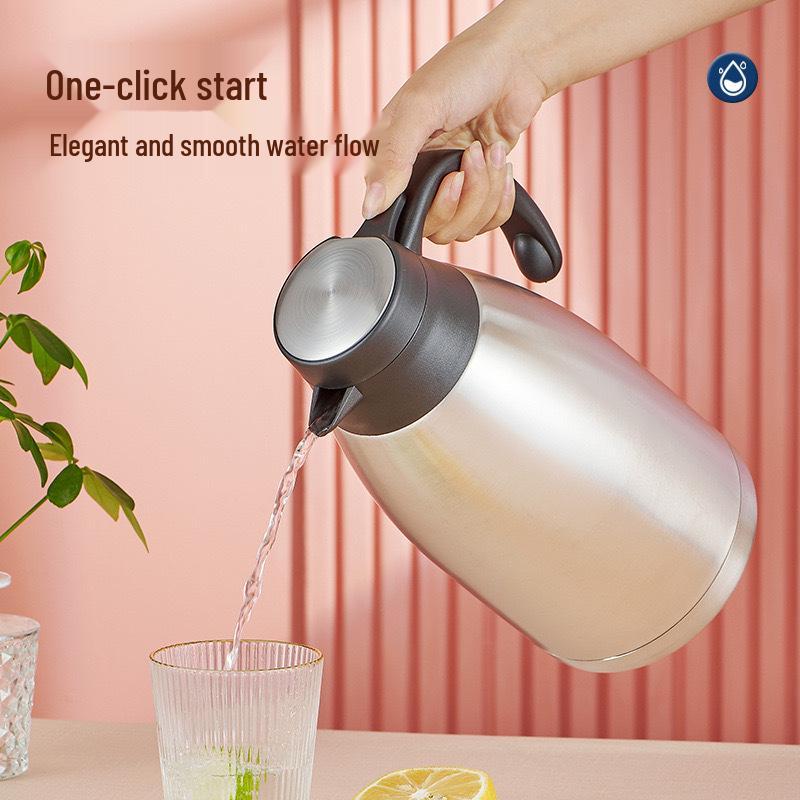Stainless Steel Large Capacity Vacuum Insulated Hot Water Bottle with Steel Lid