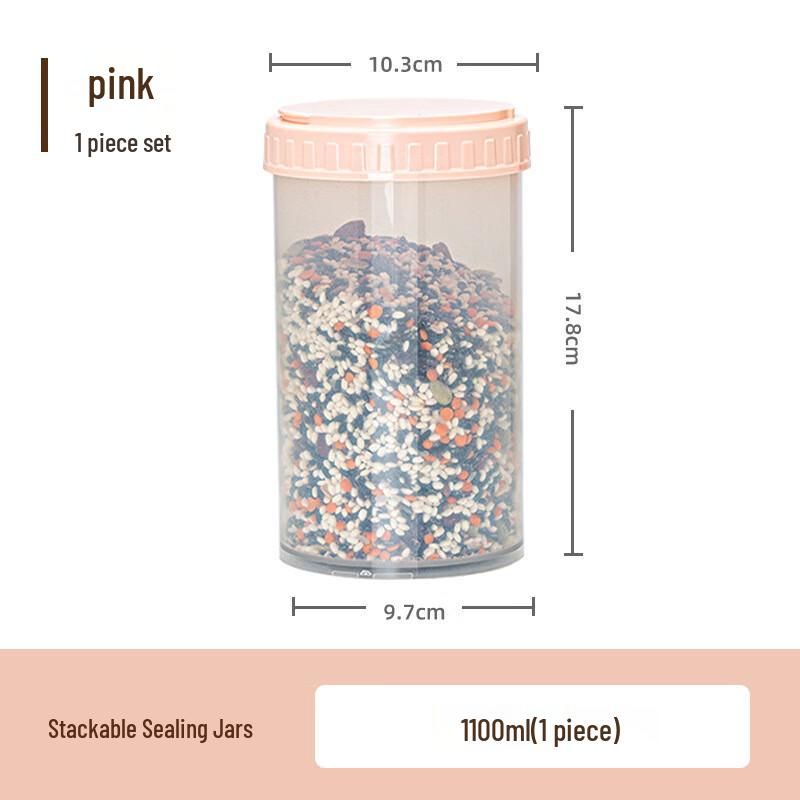 Пластиковые штабелируемые банки для хранения продуктов