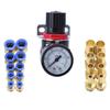 EU AR2000 Filettatura 1/4" BSP Regolatore di Pressione per Compressore d'Aria Pneumatico Valvola di Riduzione Raccordi Connettori 4MM 6MM 8MM 10MM 12MM