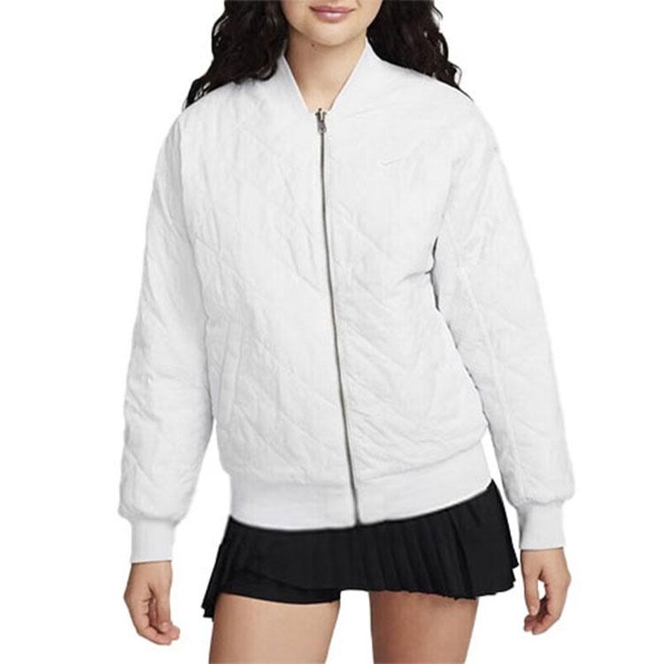 (WMNS) Nike Reversible Varsity Bomber Jacket 'White' Women's DV7877-025