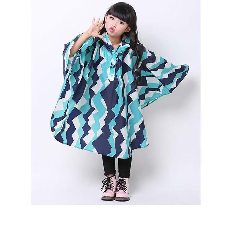 OEING Kids' Lightweight Rain Poncho with Backpack Slot