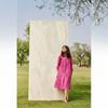 Summer Casual Sleeveless V-Neck Dress Women Cotton Linen Blend Relaxed Fit