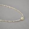 Korean Style Sparkling Irregular Silver Beaded Clavicle Necklace for Women