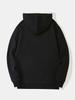 Men's Hoodie - Black Graphic Pullover with Kangaroo Pocket | Fall/Winter Streetwear Essential