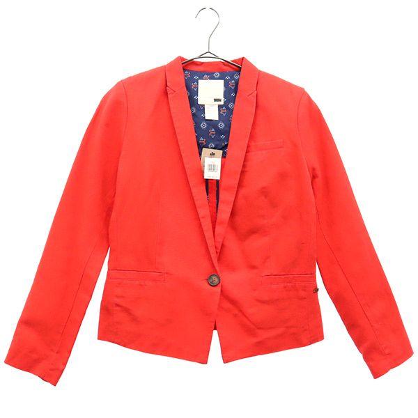 

неиспользованная куртка Levi s с логотипом на 1 пуговице XS Красная Женская Б/У