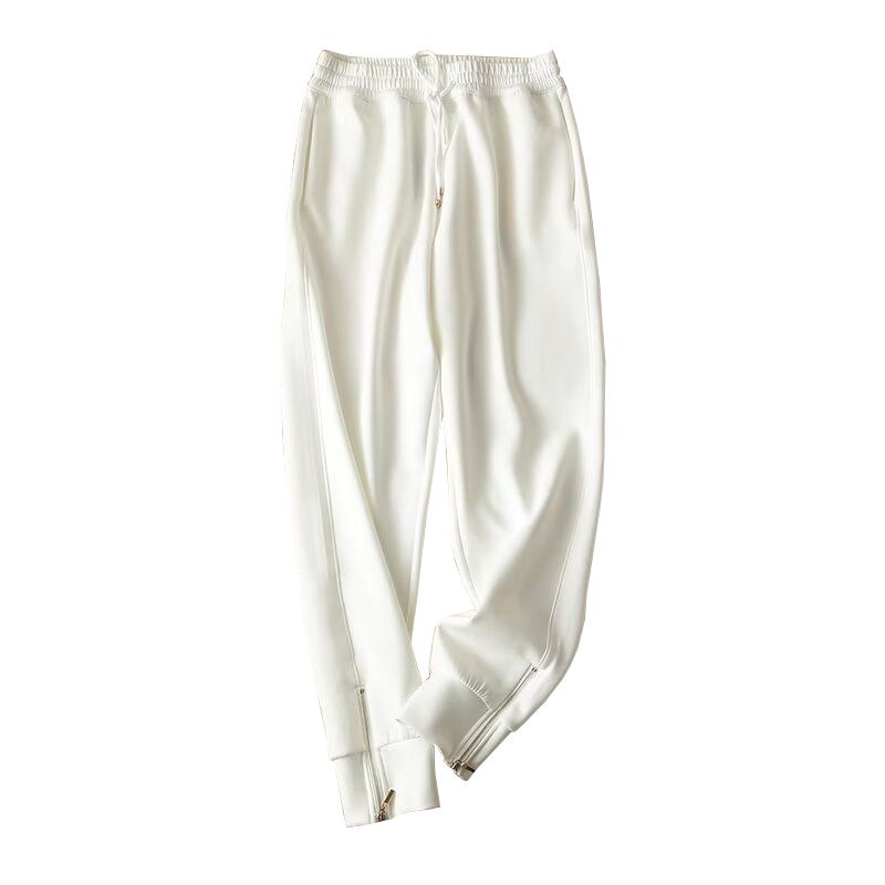 MD Fall and Winter New Arrival Zipper Hem Design Jogging Women's Pants 5067888 round-Neck Sweater 6894888