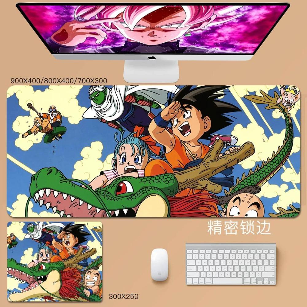 Man Cool Mouse Pad Convenience Dragon Ball Animation Son Goku Leather Mouse Pad Cartoon Vegeta Bulma Broly Large Keyboard Pad Student Desk Pad