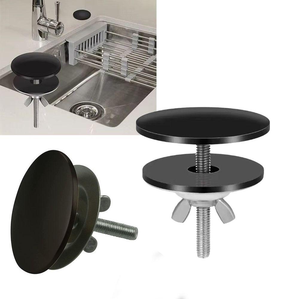 Black Color Faucet Hole Cover Finishing Cover M6 Sink Tap Hole Cap Leak-proof Sturdy Construction Kitchen Sink Hole Plug
