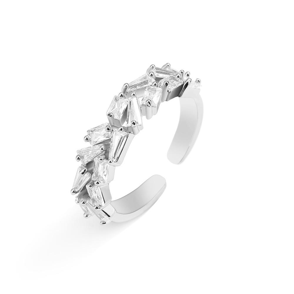 Exquisite Women's Adjustable Geometric Zirconia Ring
