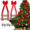 Festliche Weihnachtsbaum Samt Schleife und Kranz Ornamente
