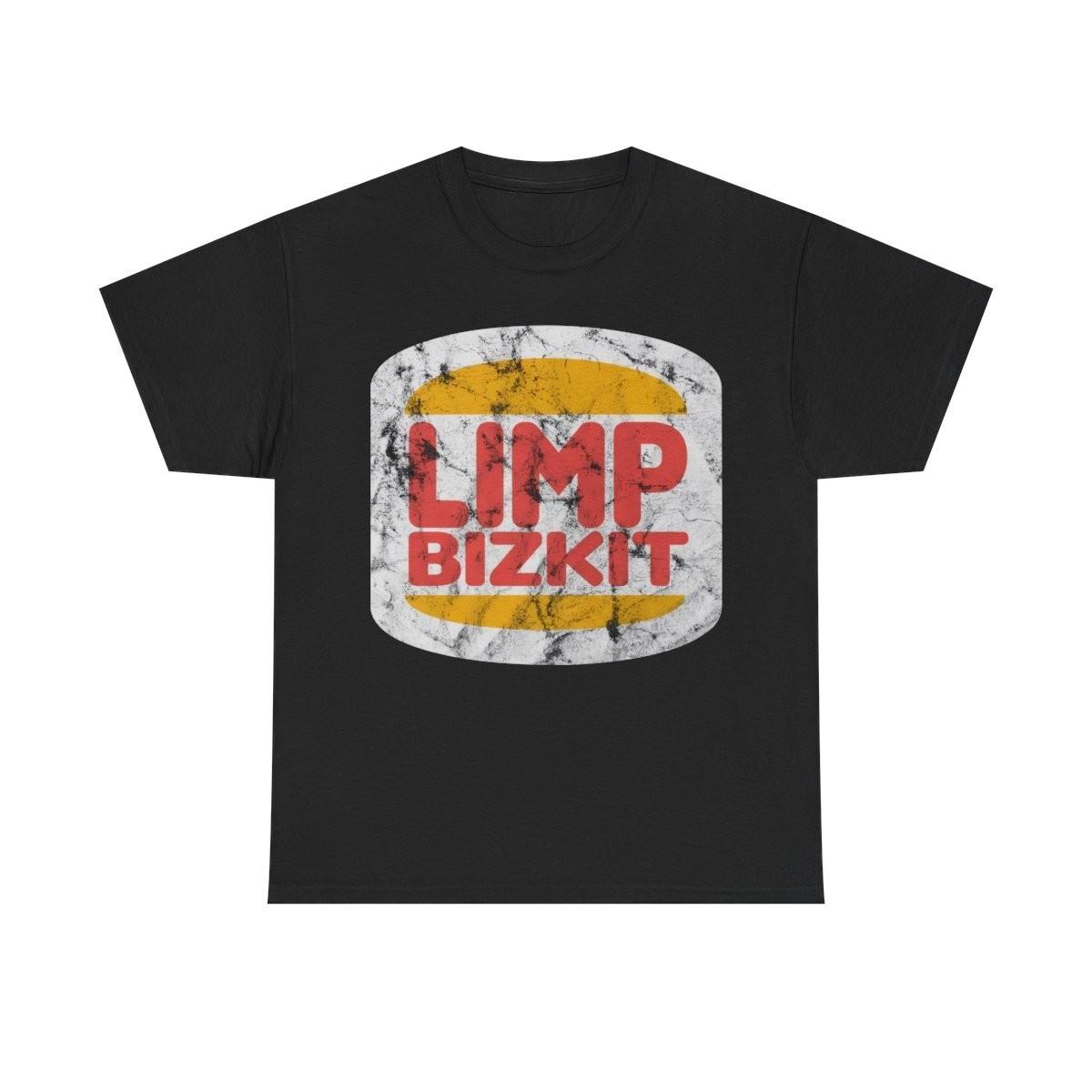 

Футболка Limp Bizkit Burger King Топи футболки Чоловічі Жіночі Вінтажні Потерта Зношена 3XL