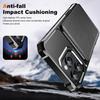 For iPhone 16 Pro Case Card Slot Kickstand PU+TPU Phone Cover