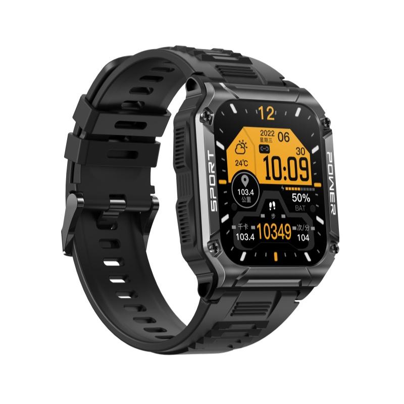 Rainbuvvy NX6 Smart Watch 1.95inch TFT Screen 240x282 BT5.1 Bluetooth Call IP68 Waterproof 400mAh Big Battery Android Sports Watch