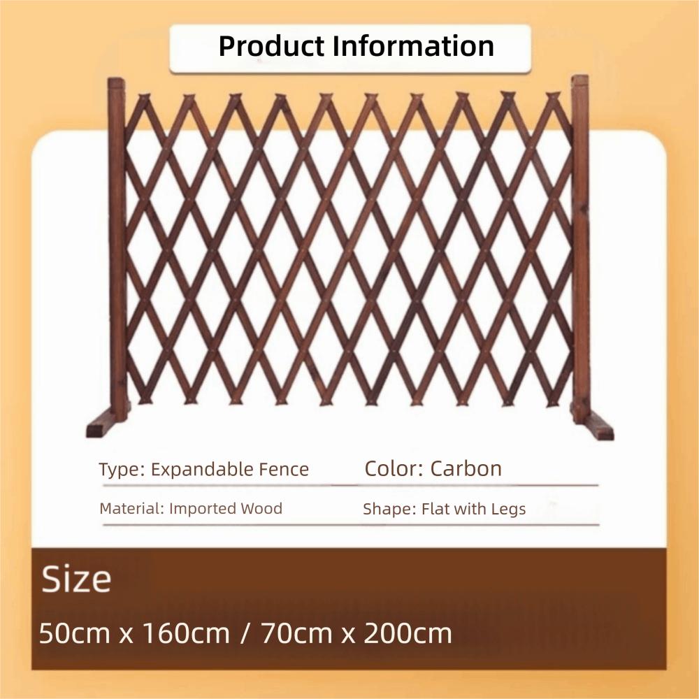 Stretchable Wooden Fence Durable/odorless Usable Home Garden Fence 50/70cm Multi-layer Paint Spray Extended Trellis Fence