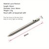 Pure Titanium Mini Compact Gun Bolt Pen Portable Keychain Pen Portable Travel Metal Ballpoint Pen Signing Party Gifts for Guests