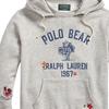 Polo Ralph Lauren Bear Print Hooded Loose Sweatshirt Men sweatshirt Gray 710937333-001