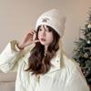 Autumn and Winter Women's Hat Plush New Korean Knitted Hat Versatile Warm Ear Protection Thickened Fashionable Wool Hat Cold Hat