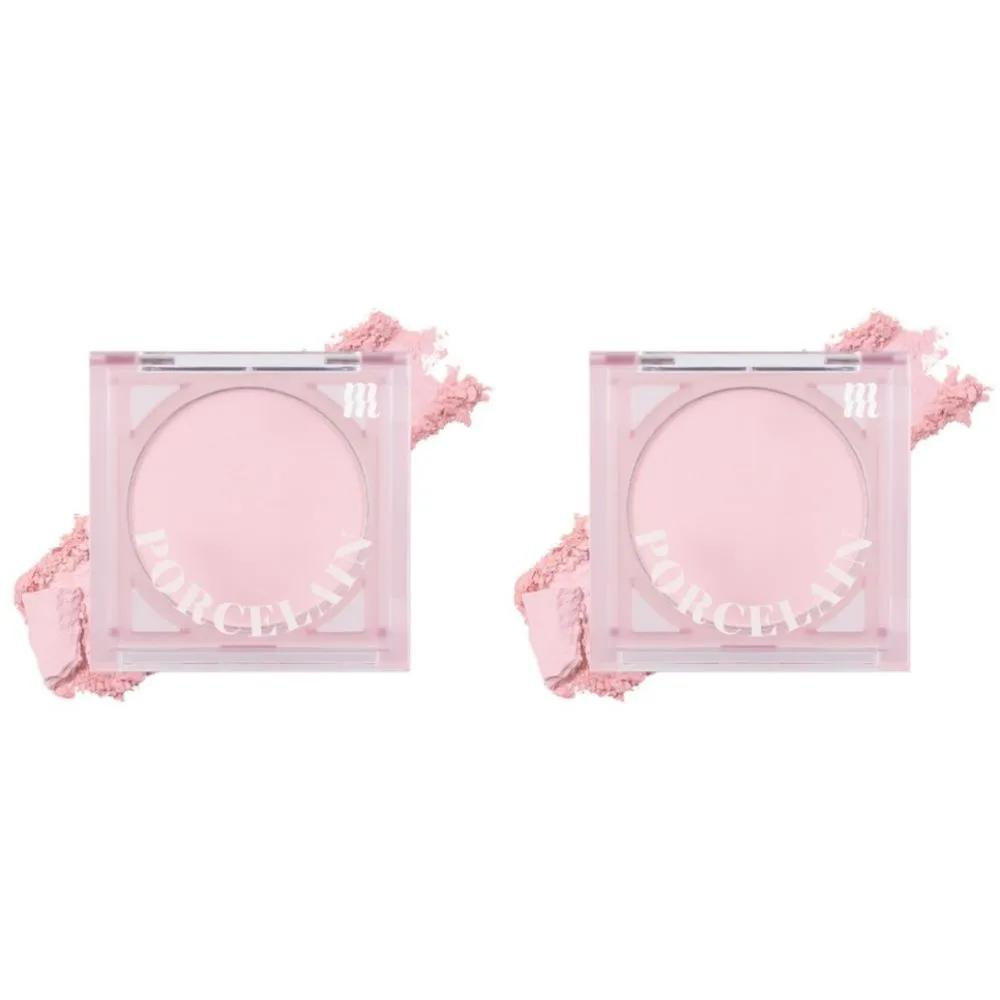MERZY Porcelain Cheek Blusher PB02 Pairing Pink x2