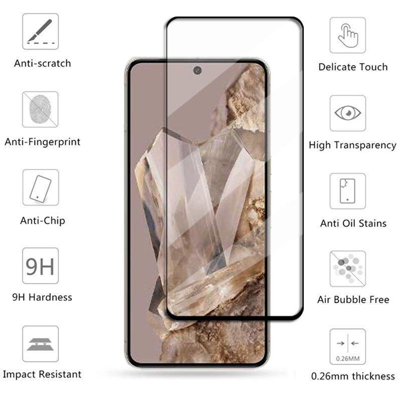 6in1 Glass For Google Pixel 8 Pro Tempered Glass Google Pixel 8 Pro Screen Protector Protective Phone Lens Film Pixel 8 7 7A