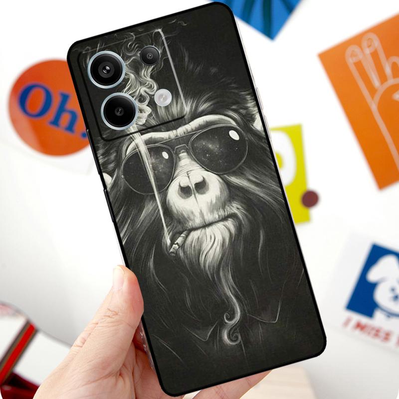 

Мультяшная обезьянка Чехол Для Xiaomi Redmi Note 13 Pro 10 11 12 14 Pro 11S 12S Чехол Для Redmi 15 12C 13C 14C 10C Redmi Note 9 Pro