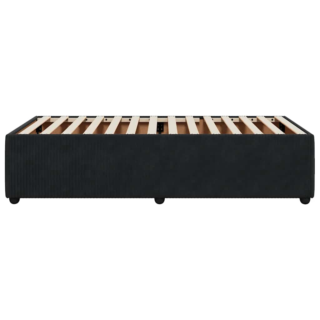 Bed Frame Black 80x200 Cm Velvet