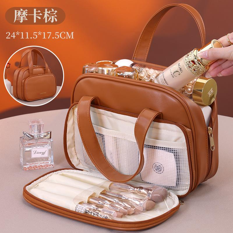 

New Ins Style High Aesthetic Multi-layer Partition Makeup Bag Portable Outdoor Carrying Brush Storage