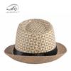 Kapelusz letni damski kapelusz słoneczny z cieniem kapelusz cylinder modny słomkowy kapelusz jazzowy męski kapelusz plażowy outdoorowy kapelusz podróżny