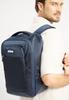 Wittchen Men's Multifunctional Travel Backpack For Airplane Navy Blue Polyester