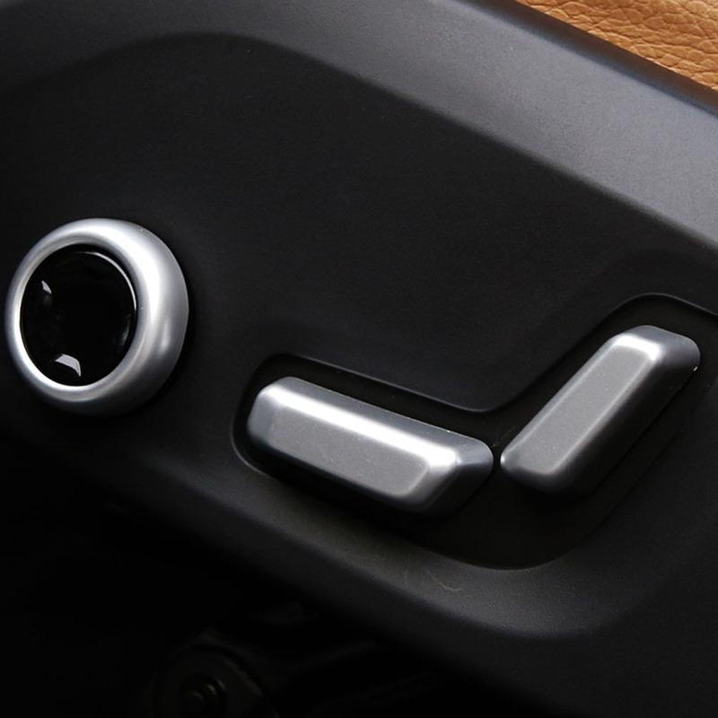 Car Cover Detector ABS Chrome/Carbon Fibre Seat Adjustment Knob Button Switch Trim Stick 6pcs For Volvo XC60 2018