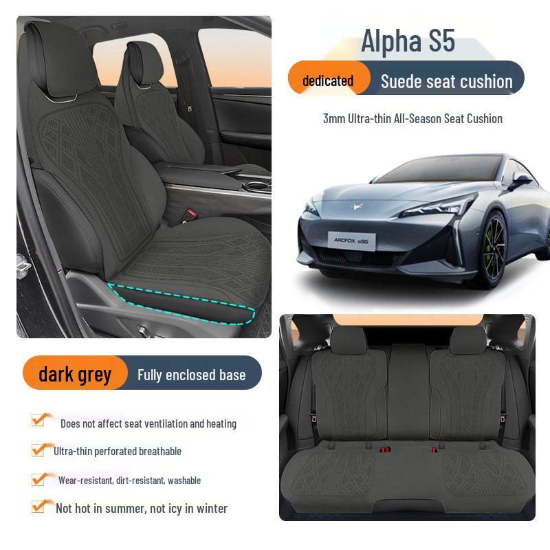ARCFOX T5S5 Universal Car Seat Cover: Four Seasons Ramses Suede Cushion