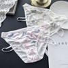 Ladies Spring and Summer Cute Cartoon Printed Ice Silk Low Waist Underwear