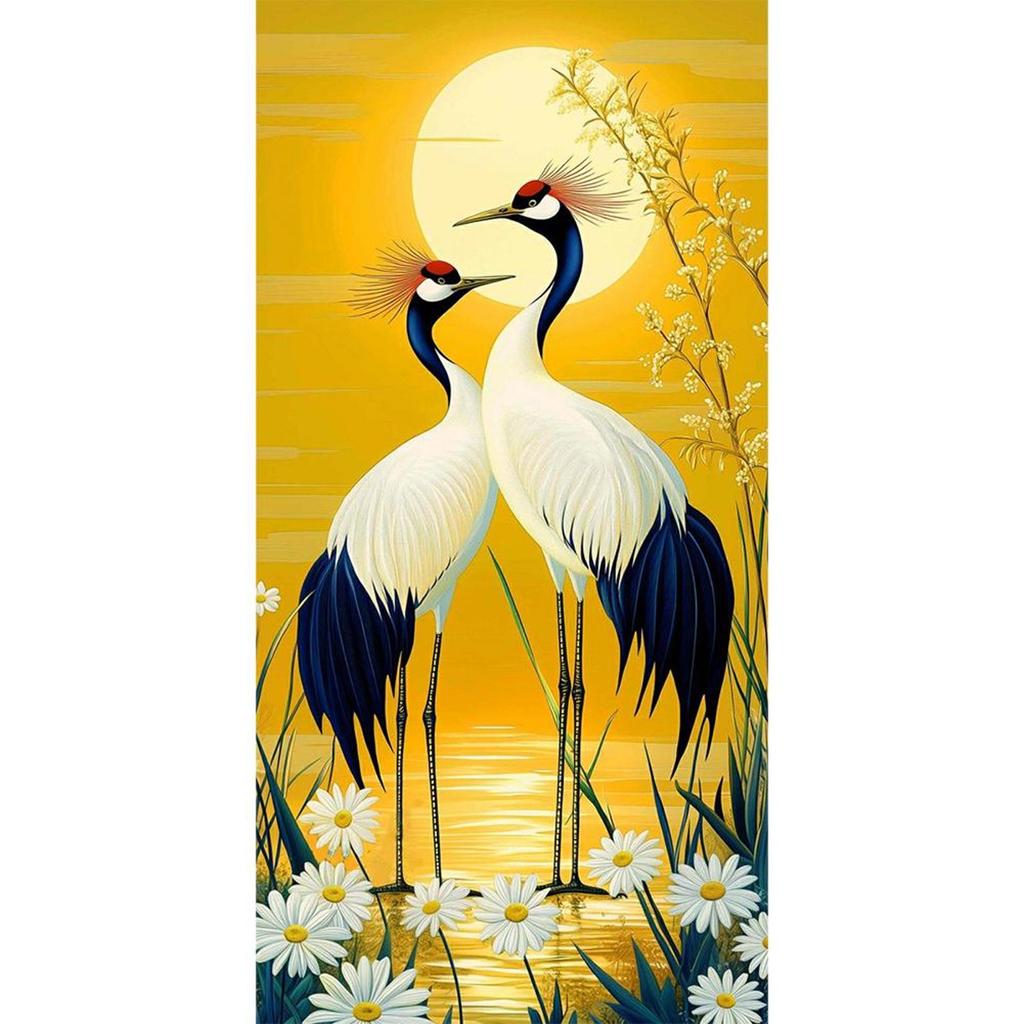 5D DIY Full Round Drill Diamond Painting Animal Kit Home Decor Art Craft 40x80cm