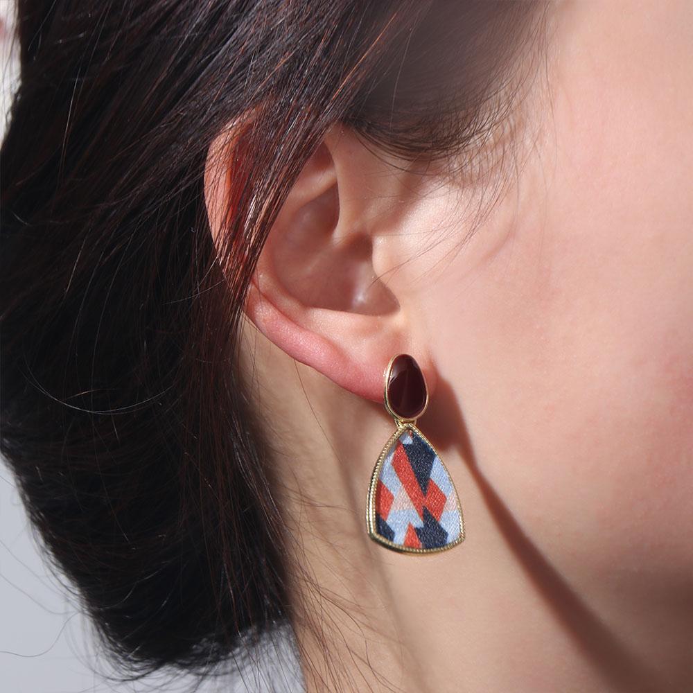 Retro Pearl Ear Studs Elegant Baroque Stud Earrings Simple Geometric Earring  Female