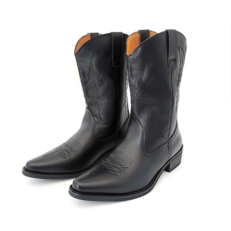 Plus Size Men s High-Top Leather Chelsea Boots - British Trend Casual Fashion Short Workwear Martin Style 40