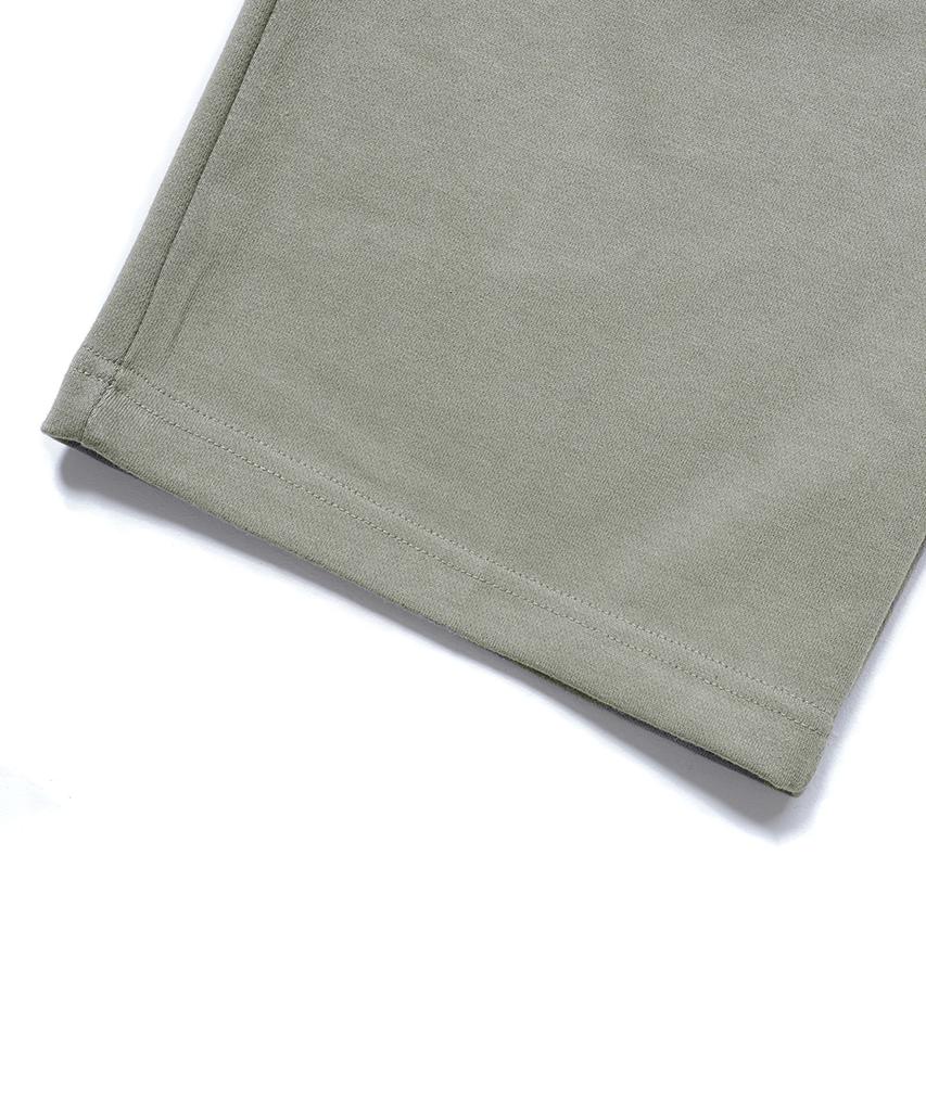 GAKKAI UNIONS One-Pleat Wide Sweatpants Dust Khaki